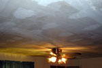 Ceiling before - removing popcorn