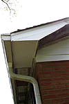 Rake board and soffit replacement
