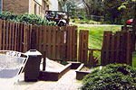 Fence interior view - before