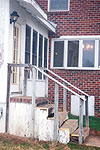 Stairs and handrail - side view - before